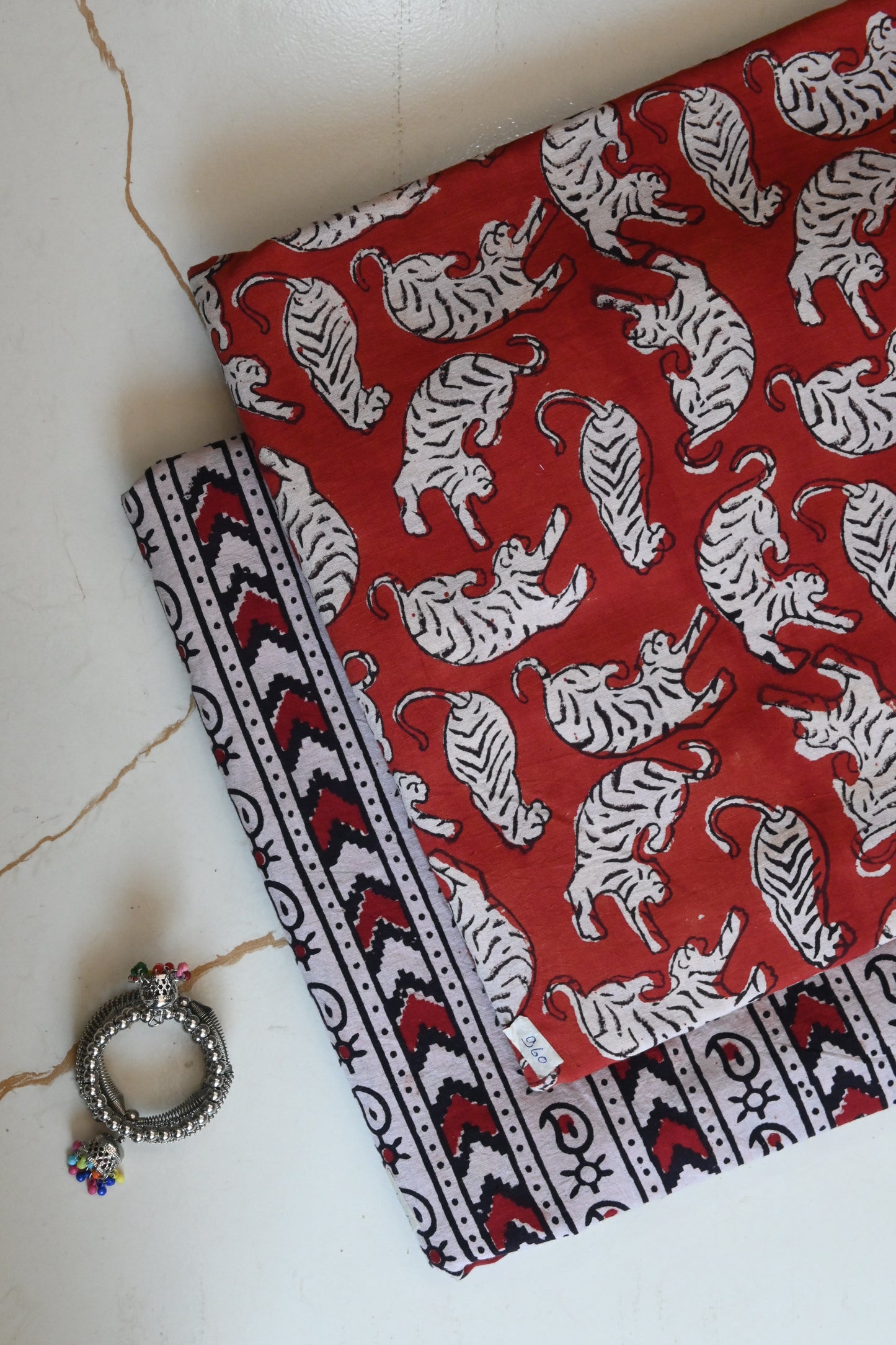 Premium Hand Block Printed Cotton Suit Top And Bottom Set