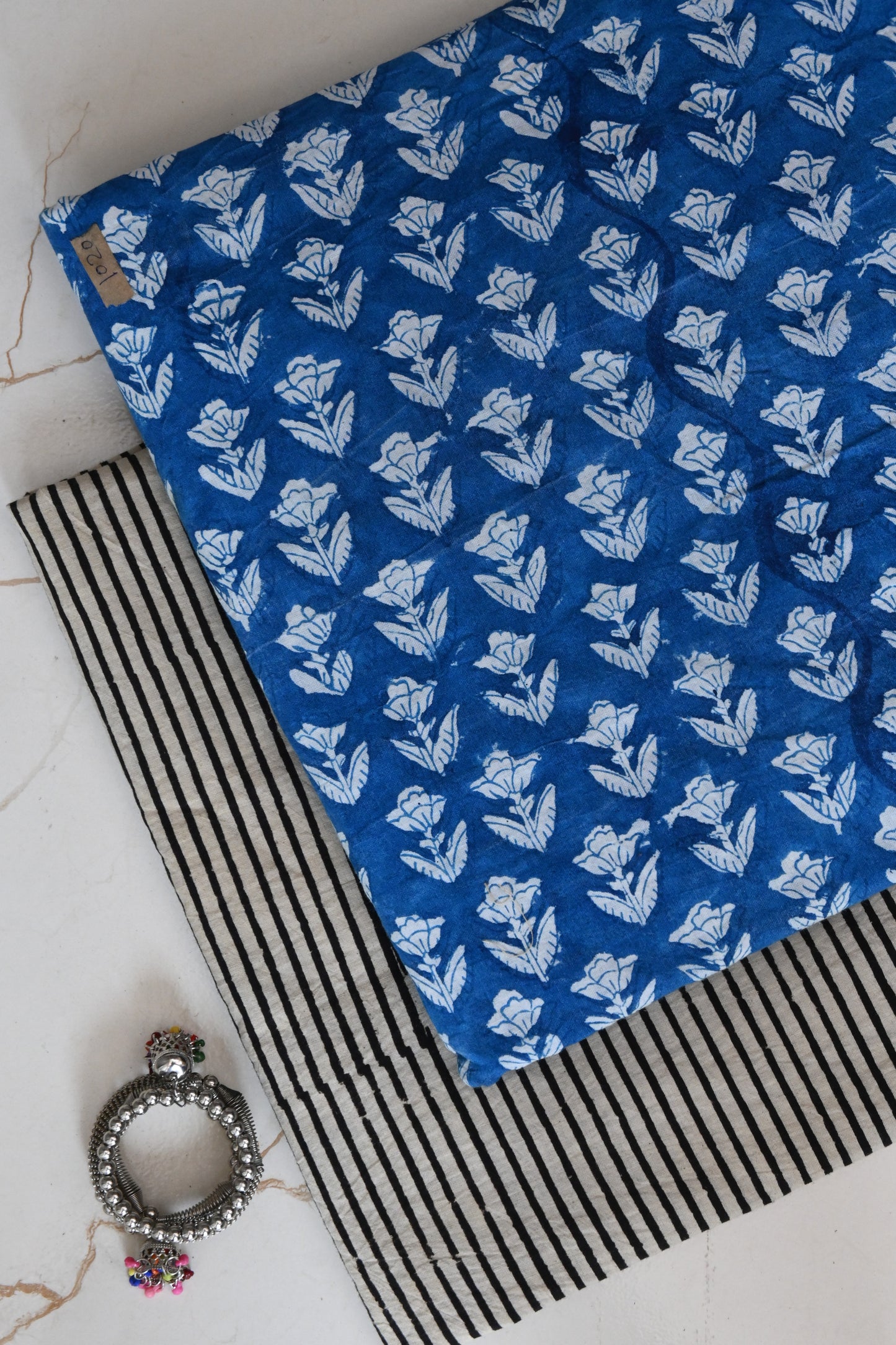 Premium Hand Block Printed Cotton Suit Top And Bottom Set