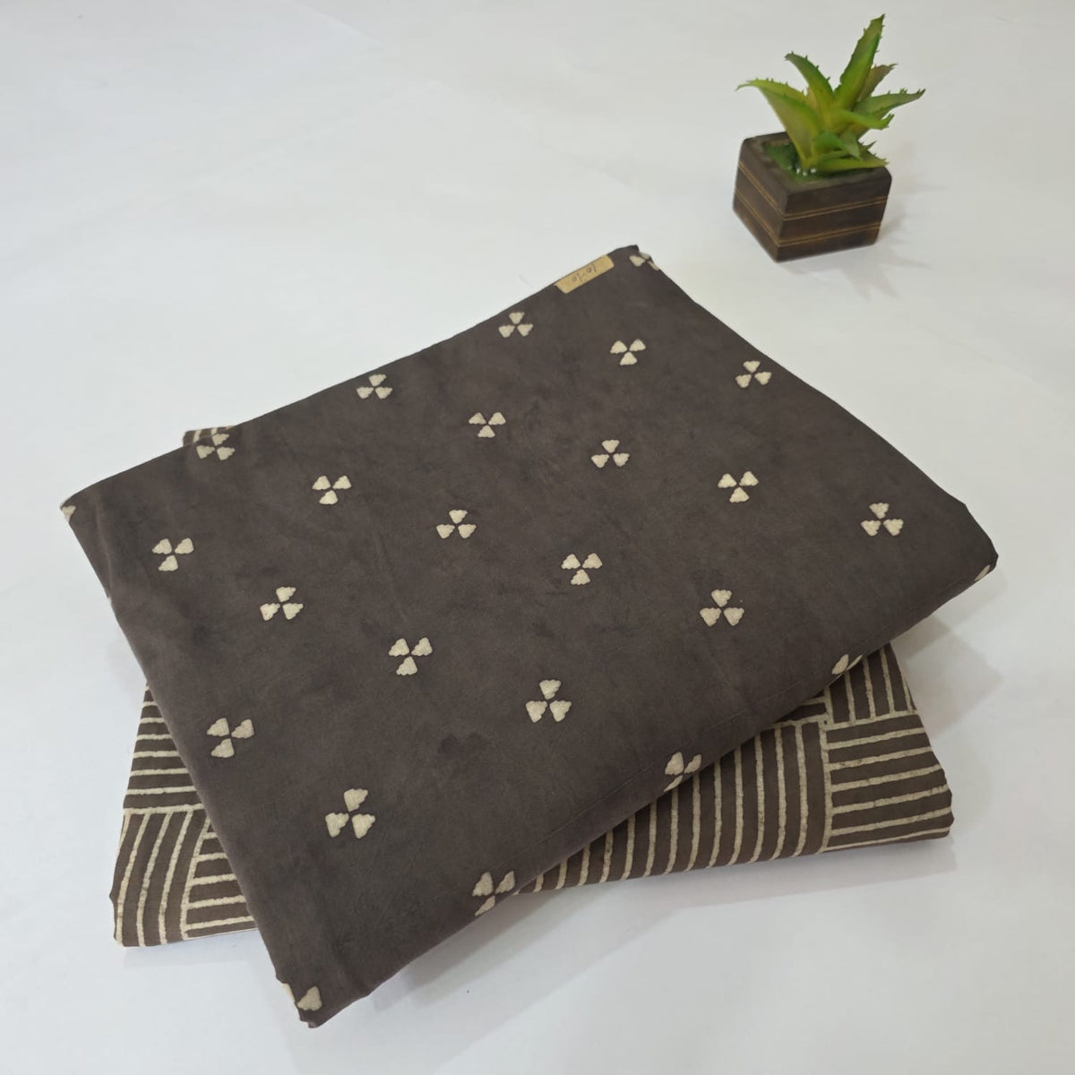 Premium Hand Block Printed Cotton Suit Top And Bottom Set