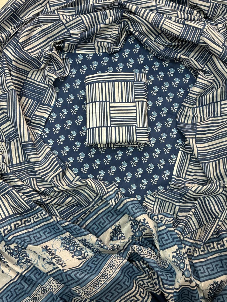 cotton suit with cotton dupatta
