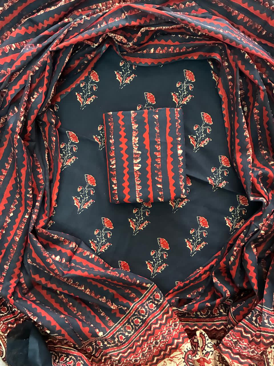 cotton suit with cotton dupatta