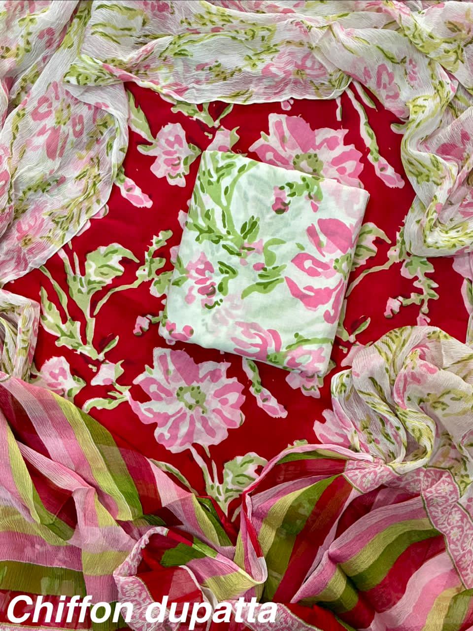 hand-painted-cotton-suit-with-chiffon-dupatta