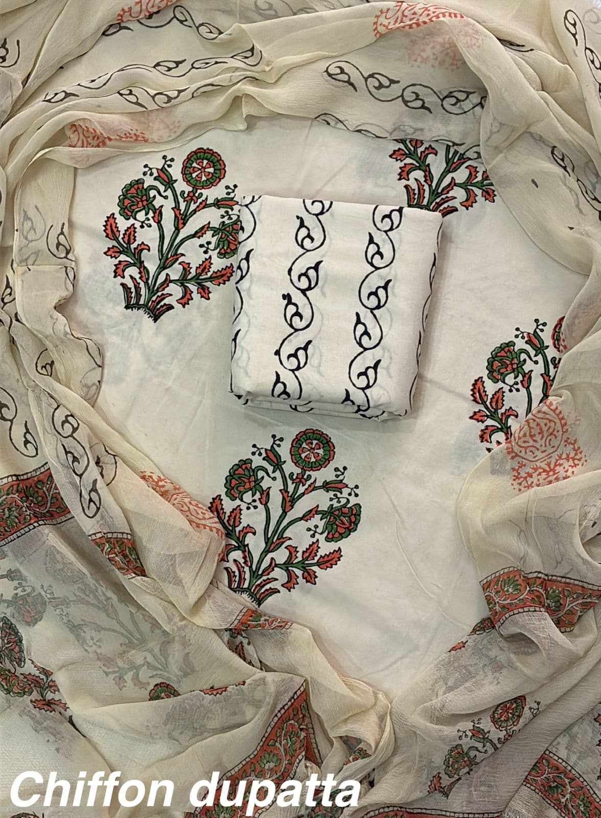 hand-painted-cotton-suit-with-chiffon-dupatta