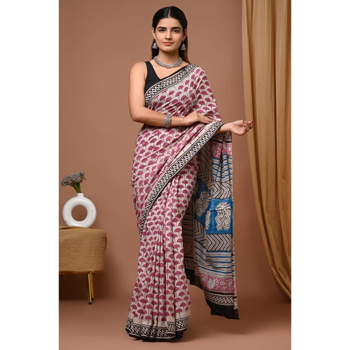 Pure Soft Cotton Saree With Blouse Piece