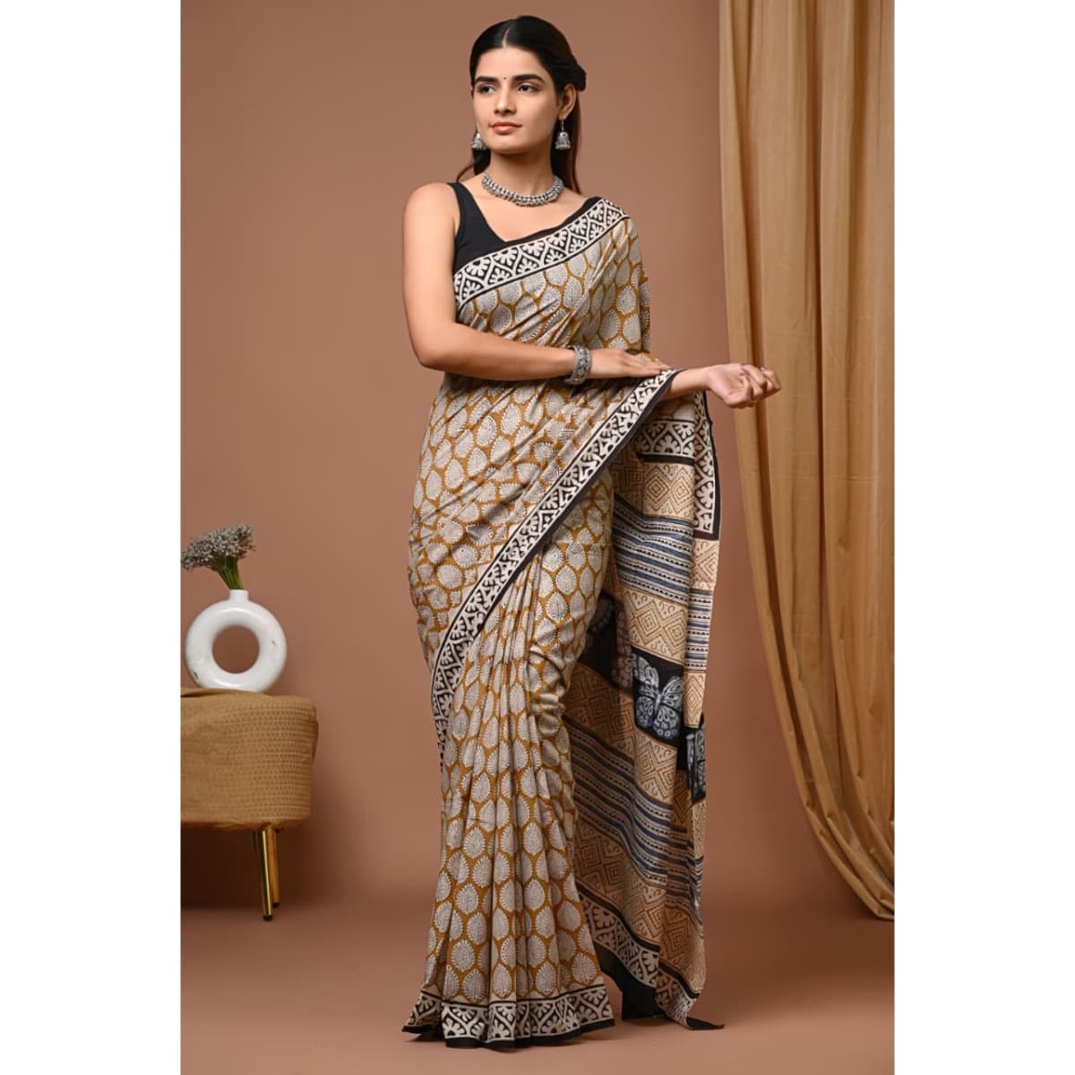 Pure Soft Cotton Saree With Blouse Piece