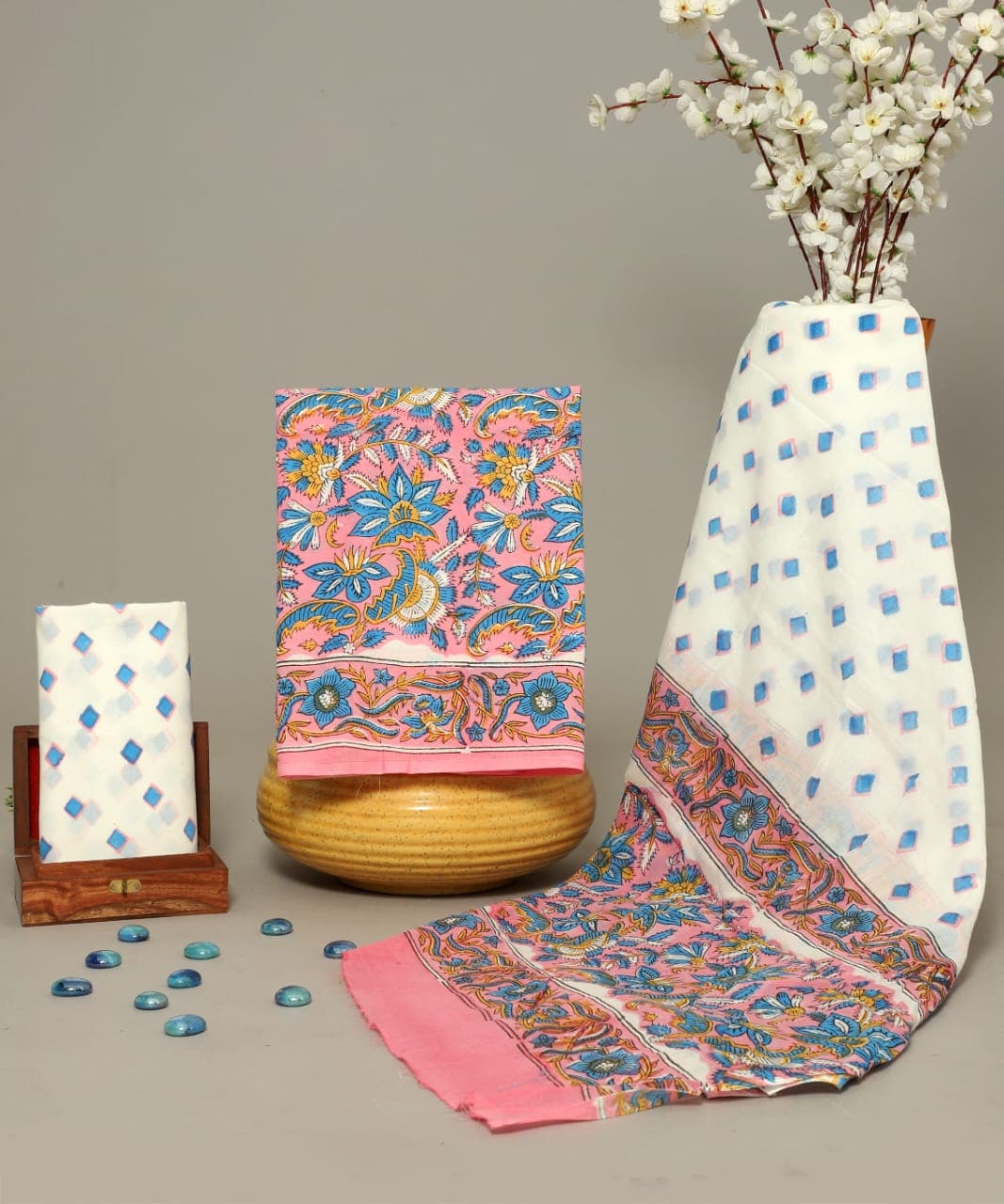 cotton suit with cotton dupatta