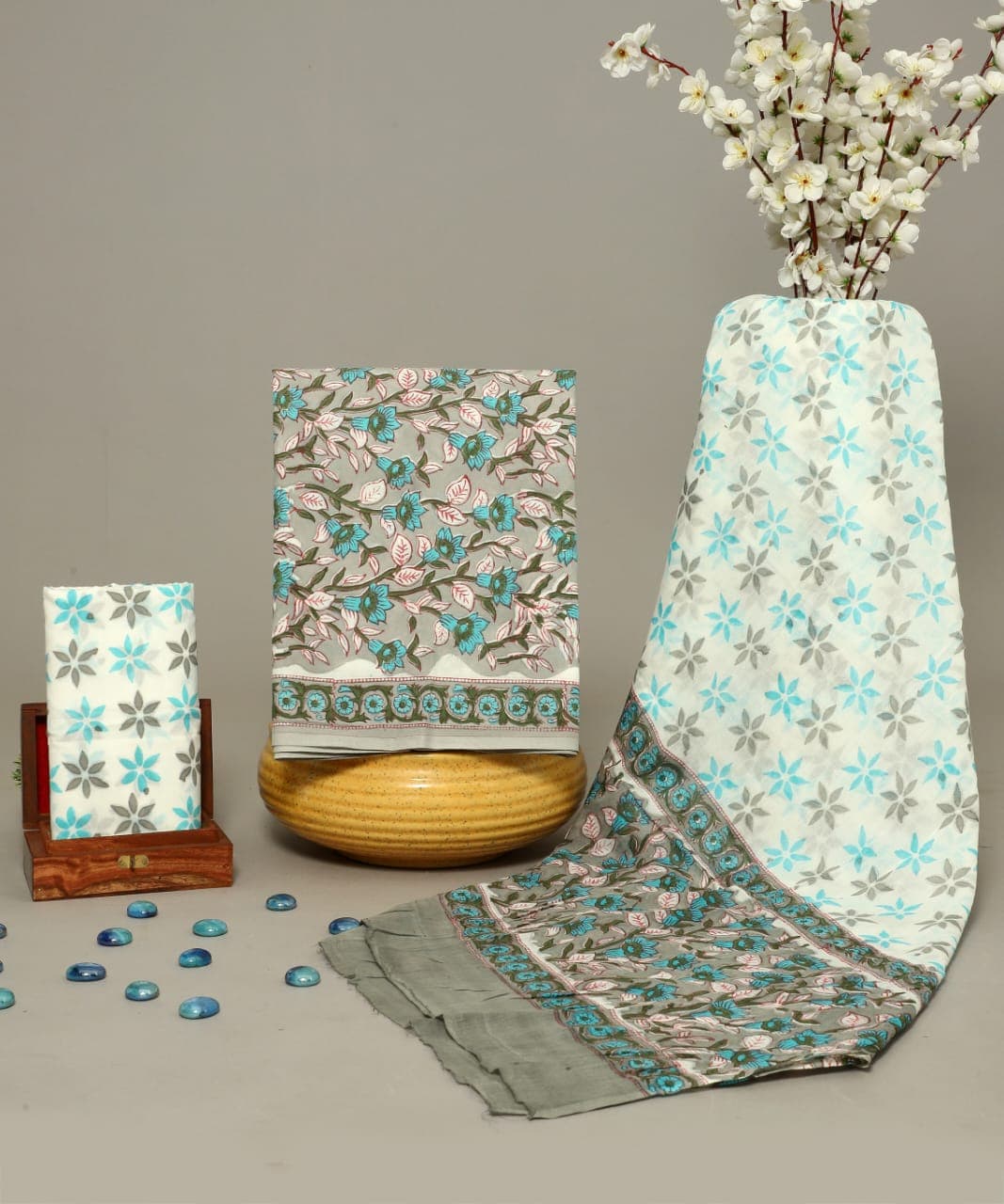 cotton suit with cotton dupatta