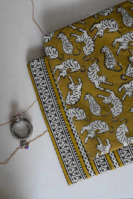 Premium Hand Block Printed Cotton Suit Top And Bottom Set