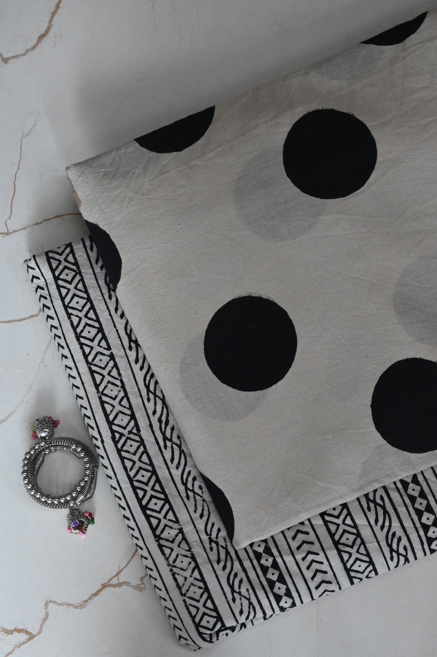 Premium Hand Block Printed Cotton Suit Top And Bottom Set