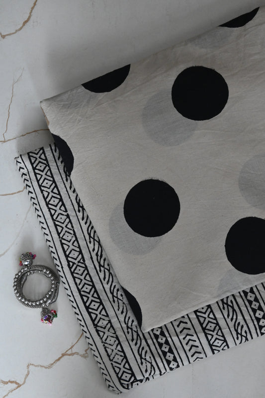 Premium Hand Block Printed Cotton Suit Top And Bottom Set