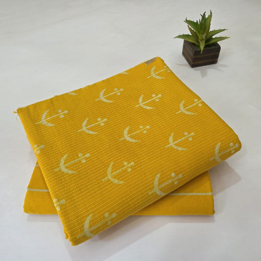 Premium Hand Block Printed Cotton Suit Top And Bottom Set