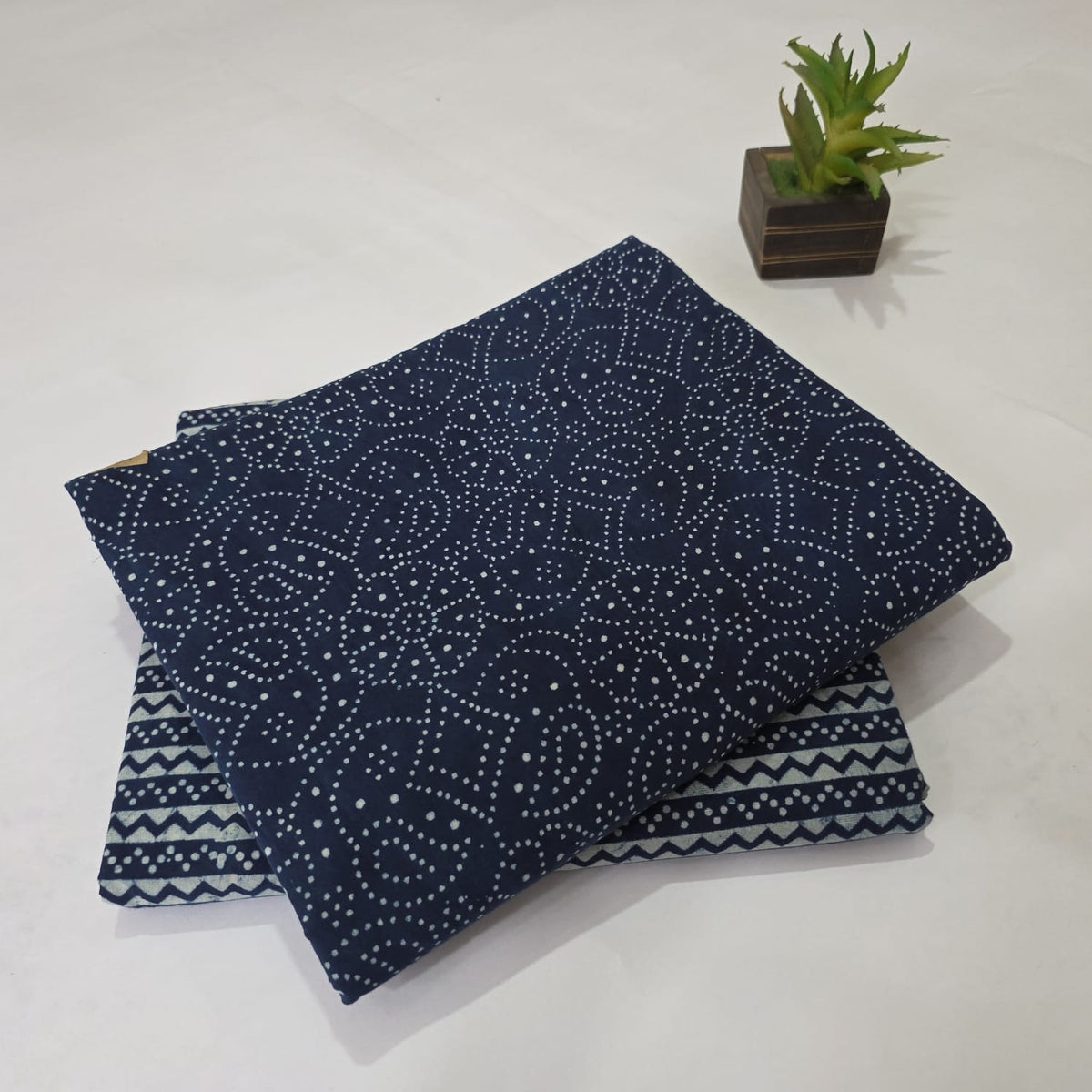 Premium Hand Block Printed Cotton Suit Top And Bottom Set