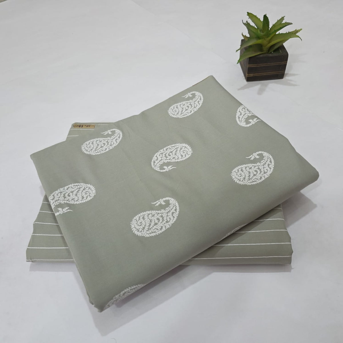Premium Hand Block Printed Cotton Suit Top And Bottom Set