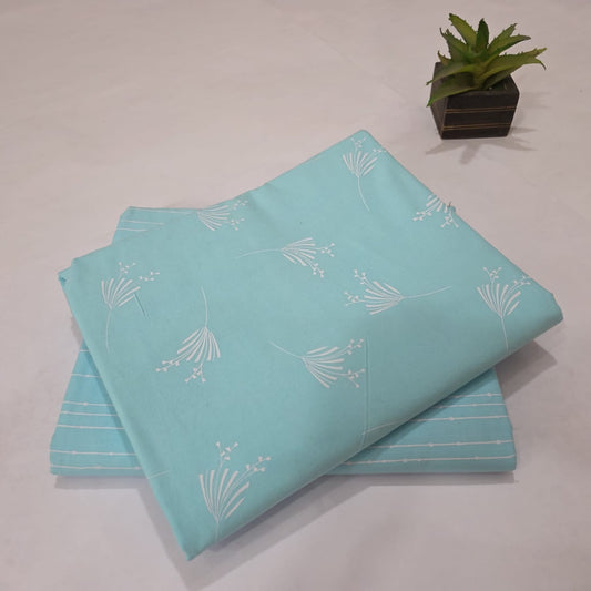 Premium Hand Block Printed Cotton Suit Top And Bottom Set