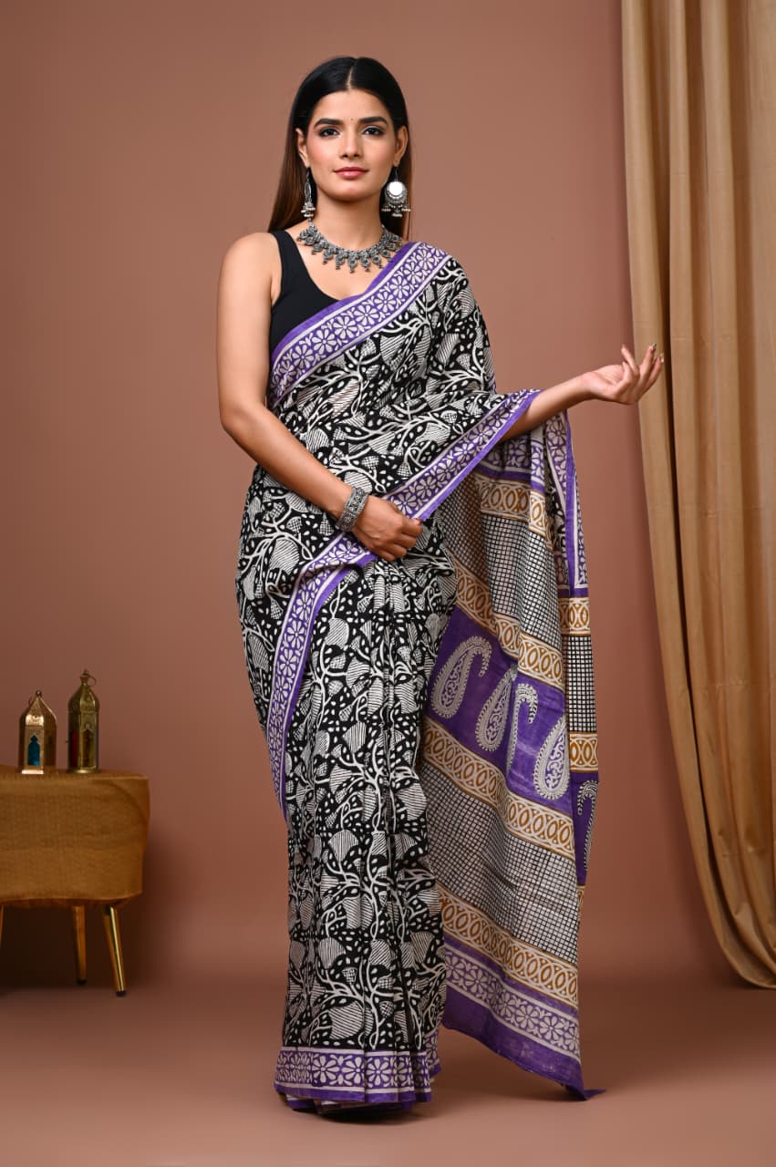 Pure Soft Cotton Saree With Blouse Piece