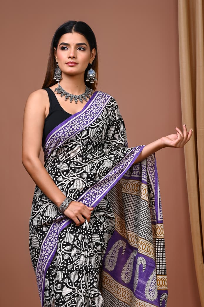 Pure Soft Cotton Saree With Blouse Piece